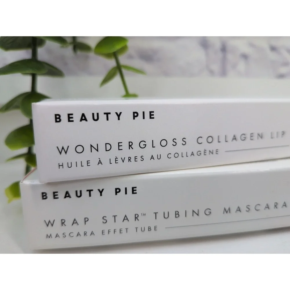 NIB LOT 2!🥰Beauty Pie Wondergloss Collagen Lip‎ Oil+ & Wrap Star Tubing Mascara
